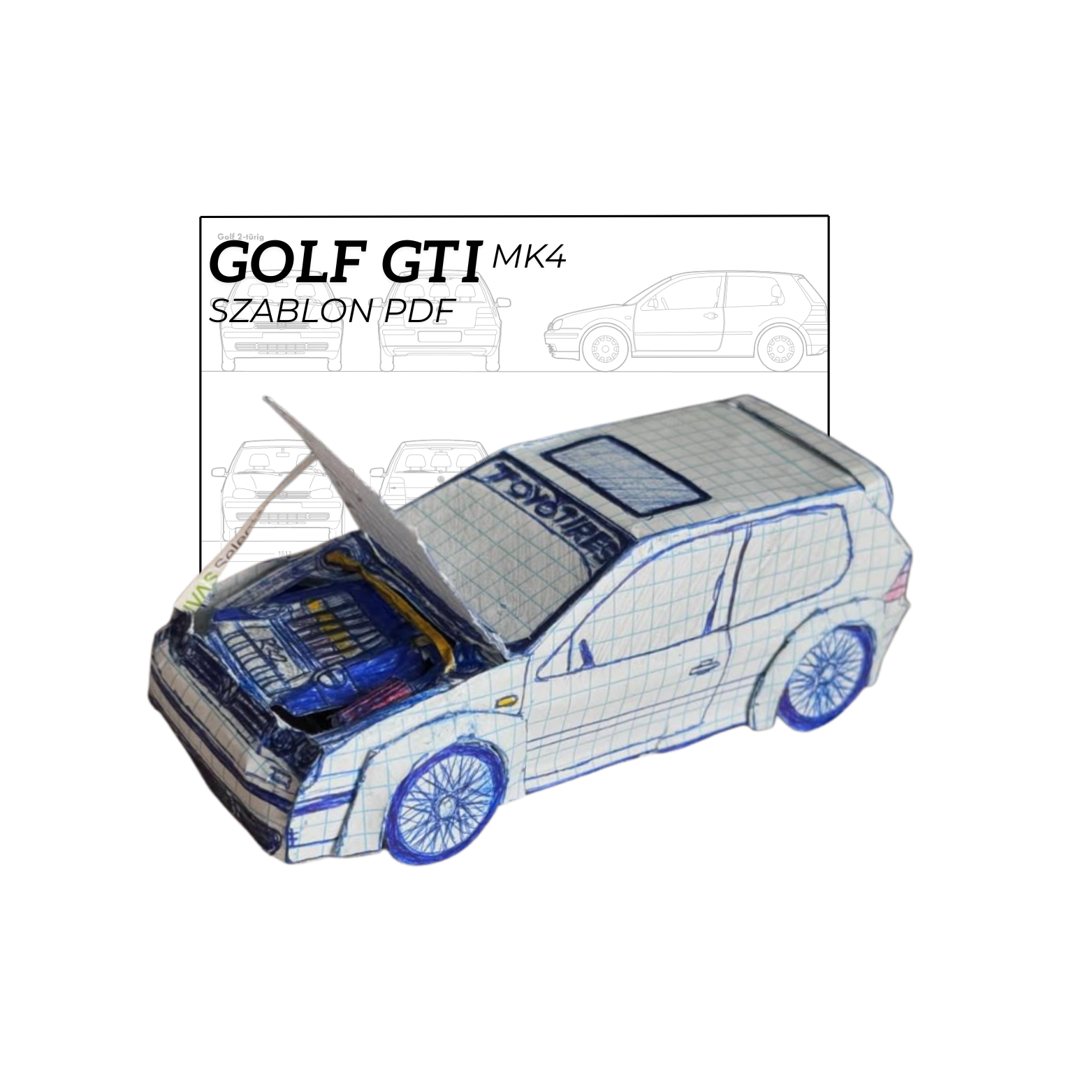 GOLF GTI MK4 *szablon*